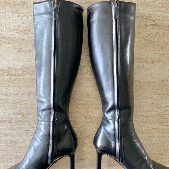 Vintage Chanel CC Knee High Boots - Picture 6 of 12
